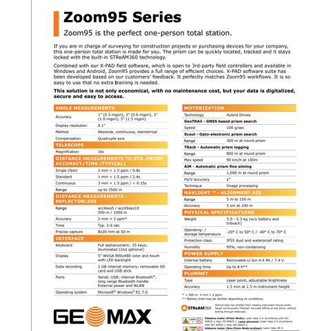 Image of GeoMax Zoom95 Robotic Total Station
