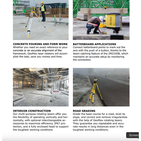 Image of GeoMax Zone20 H Leveling Laser with Pro Receiver (6010636)