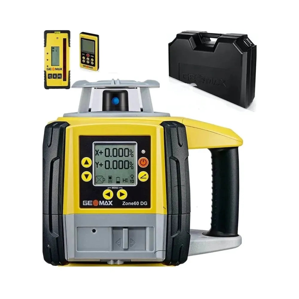 GeoMax Zone60 DG Dual Grade Laser w/Laser Receiver & ZRC20 Remote Control