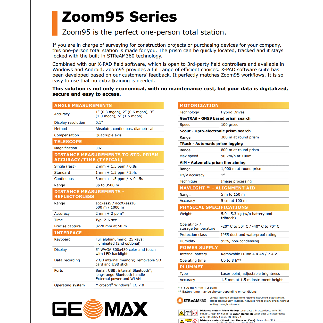 GeoMax Zoom95 Robotic Total Station