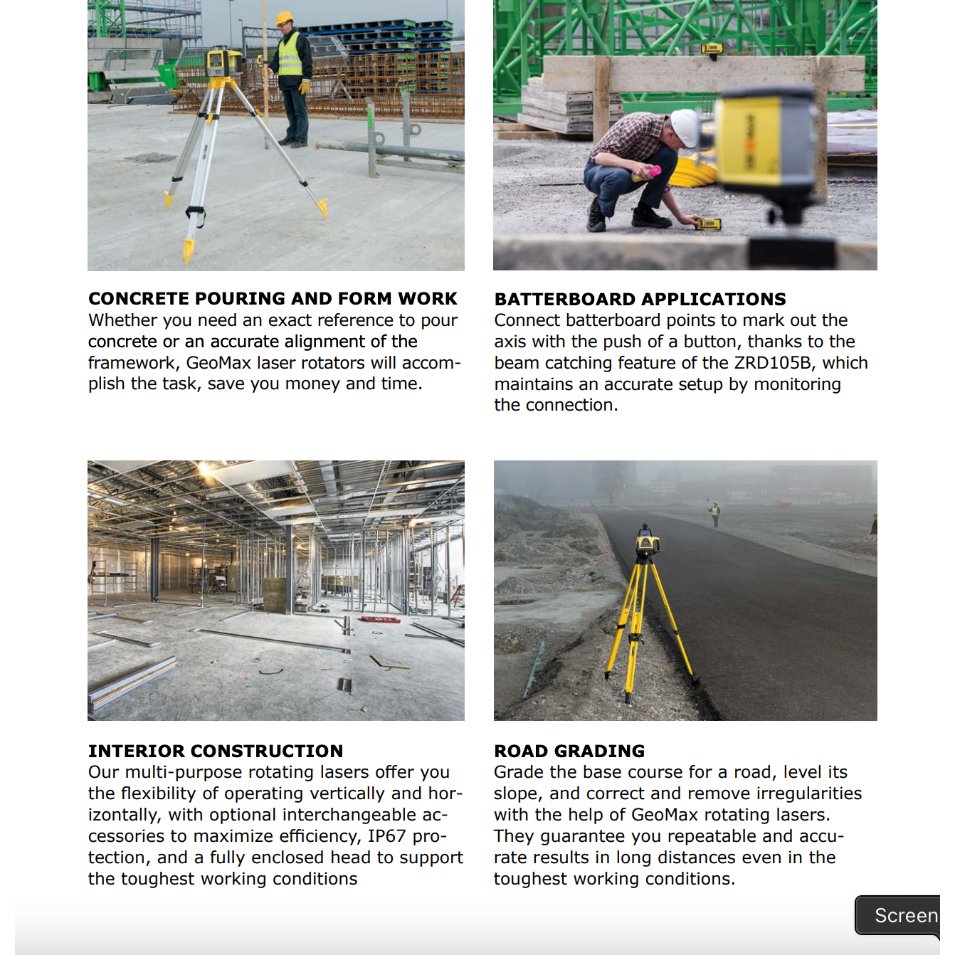 GeoMax Zone20 H Leveling Laser with Pro Receiver (6010636)